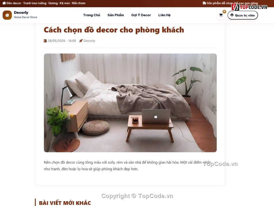 Web trang trí,bán đồ trang trí,trang trí